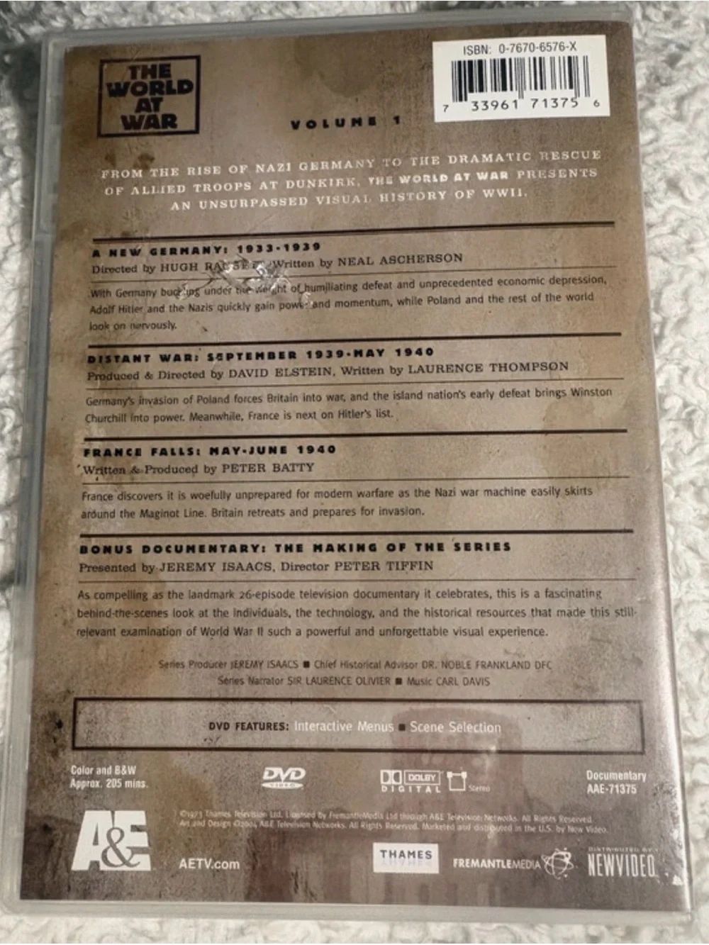 The World at War Complete 11 DVD Set- Historical Documentary